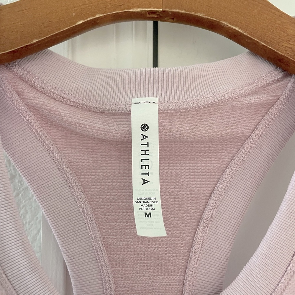 Athleta Light Pink Camo Racerback Tank Top - Picture 5 of 5